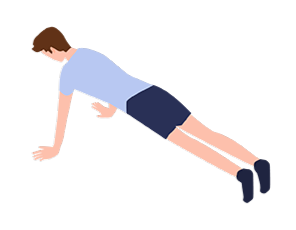 腹筋のイラスト